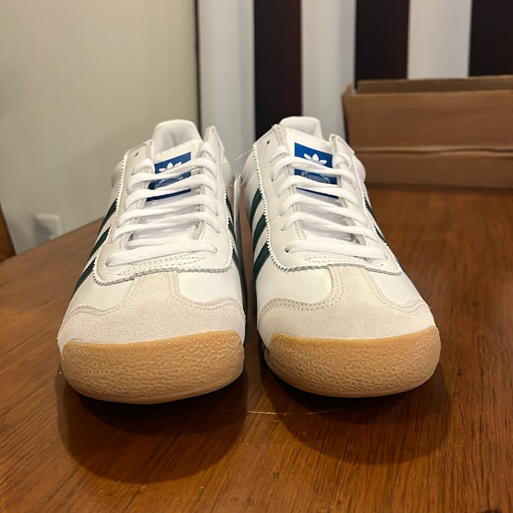 Adidas ROM CG5990 Shoes Sneakers new white green leather Mens Size 11 - Picture 5 of 15